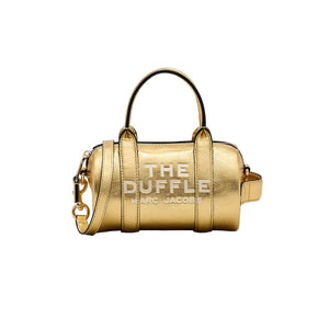 THE METALLIC LEATHER MINI DUFFLE BAG