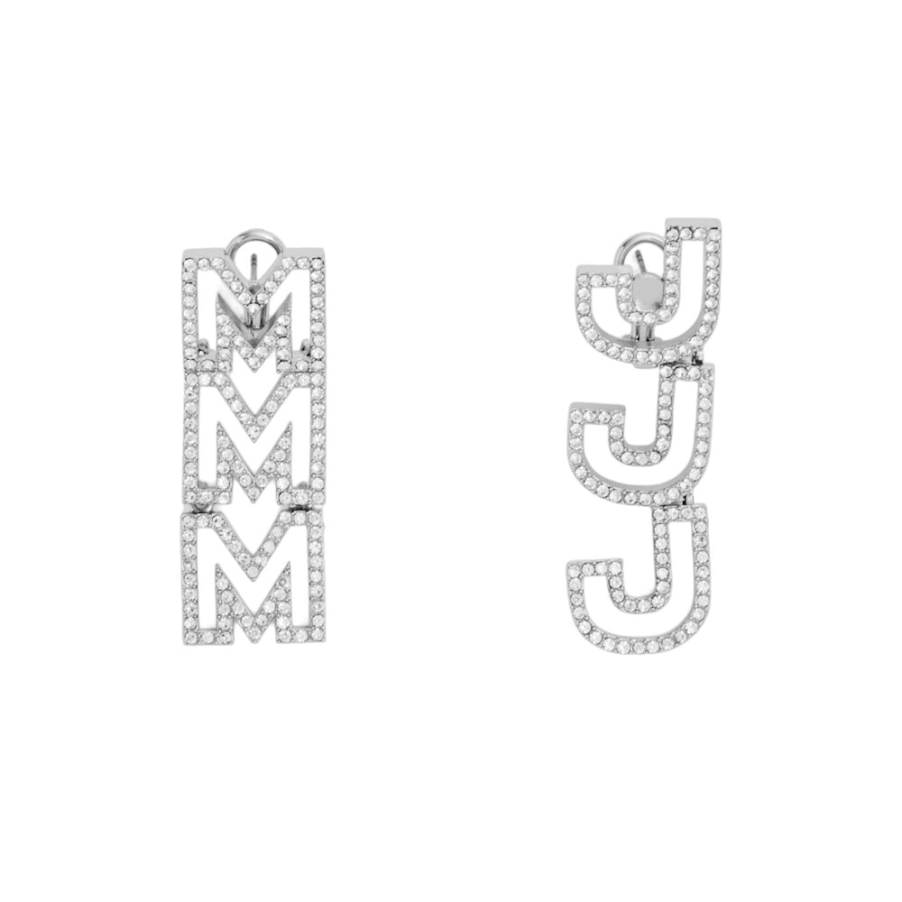 THE MJ CRYSTAL-EMBELLISHED DROP EARRINGS