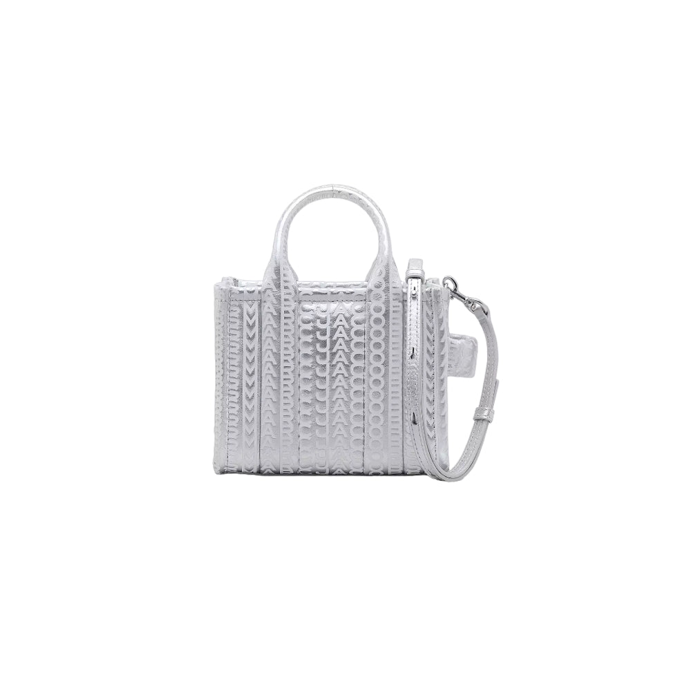 THE MONOGRAM METALLIC LEATHER TOTE BAG MINI