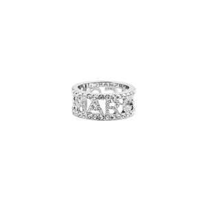 THE MONOGRAM PAVE RING