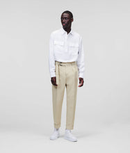 Load image into Gallery viewer, LINEN-BLEND TAILORED TROUSERS