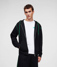 Load image into Gallery viewer, KARL LOGO ZIP-UP HOODIE