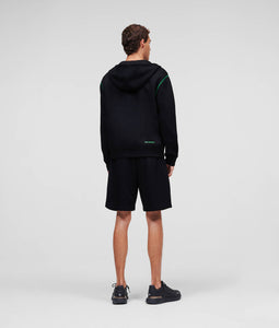 KARL LOGO ZIP-UP HOODIE