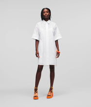 Load image into Gallery viewer, BRODERIE ANGLAISE SHIRT DRESS