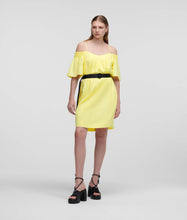 Load image into Gallery viewer, OFF-SHOULDER DRESS WITH BELT