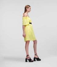 Load image into Gallery viewer, OFF-SHOULDER DRESS WITH BELT