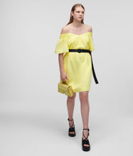 Load image into Gallery viewer, OFF-SHOULDER DRESS WITH BELT