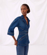 Load image into Gallery viewer, KARL X AMBER VALLETTA TAILORED DENIM JACKET