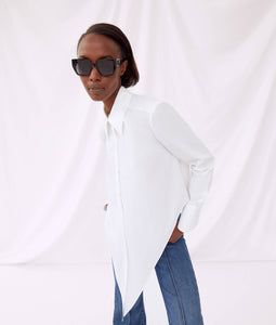 KARL X AMBER VALLETTA TIE-WAIST POPLIN SHIRT