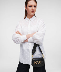 K/LETTERS EMBOSSED CROSSBODY