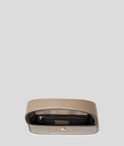 K/LETTERS EMBOSSED SHOULDER BAG