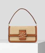 Load image into Gallery viewer, K/AUTOGRAPH RAFFIA SHOULDER BAG