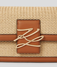 Load image into Gallery viewer, K/AUTOGRAPH RAFFIA SHOULDER BAG