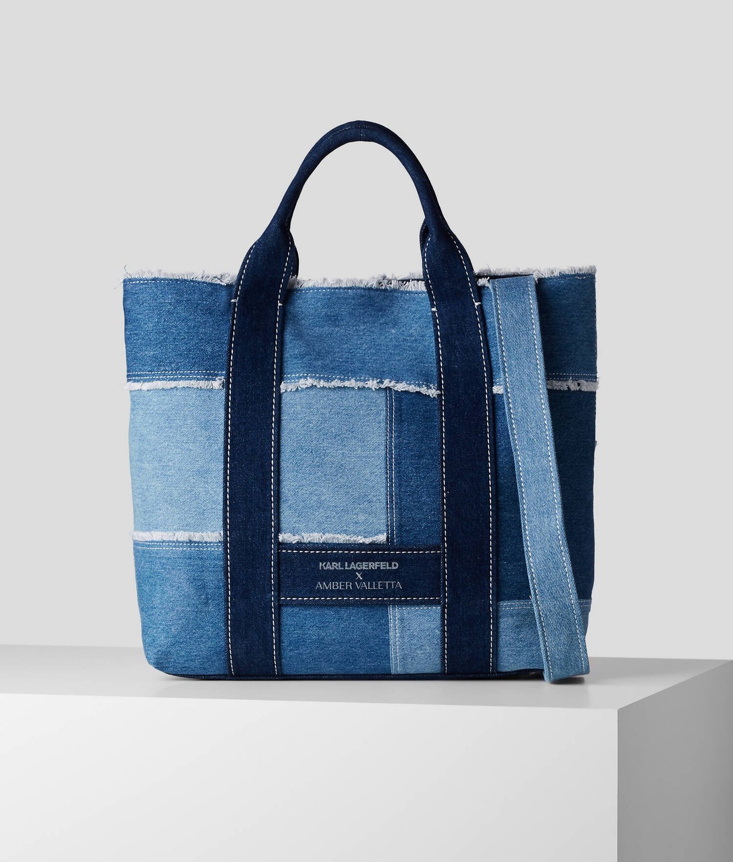 KARL X AMBER VALLETTA DENIM TOTE BAG