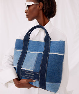 KARL X AMBER VALLETTA DENIM TOTE BAG