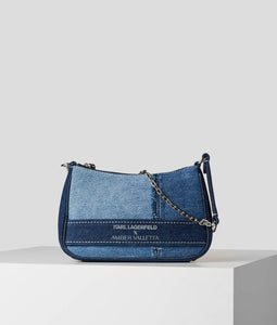 KARL X AMBER VALLETTA DENIM SHOULDER BAG