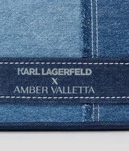 Load image into Gallery viewer, KARL X AMBER VALLETTA DENIM SHOULDER BAG