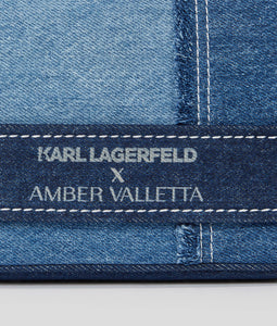 KARL X AMBER VALLETTA DENIM SHOULDER BAG