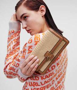 K/AUTOGRAPH RAFFIA PHONE POUCH