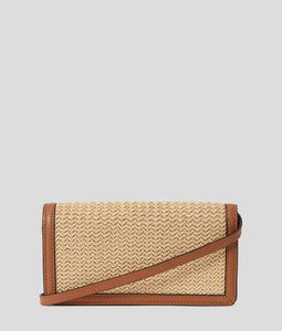 K/AUTOGRAPH RAFFIA PHONE POUCH