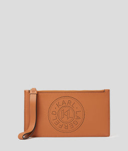 K/CIRCLE PERFORATED LOGO POUCH