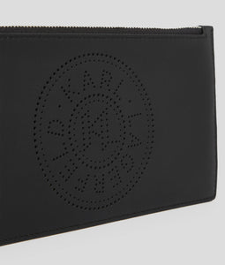 K/CIRCLE PERFORATED LOGO POUCH