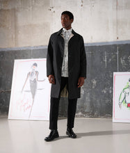 Load image into Gallery viewer, REVERSIBLE SKETCHED TRENCH COAT