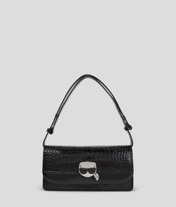 K/IKONIK CROC-EMBOSSED SHOULDER BAG