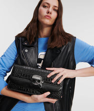 Load image into Gallery viewer, K/IKONIK CROC-EMBOSSED SHOULDER BAG