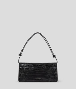 K/IKONIK CROC-EMBOSSED SHOULDER BAG