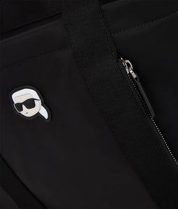 K/IKONIK NYLON LARGE ZIP-TOP TOTE BAG