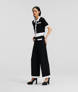 KNITTED TAILORED TROUSERS