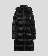 Load image into Gallery viewer, LONGLINE HOODED PUFFER COAT