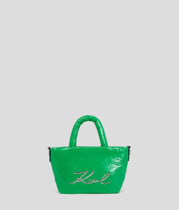 K/SIGNATURE SOFT SMALL TOTE BAG