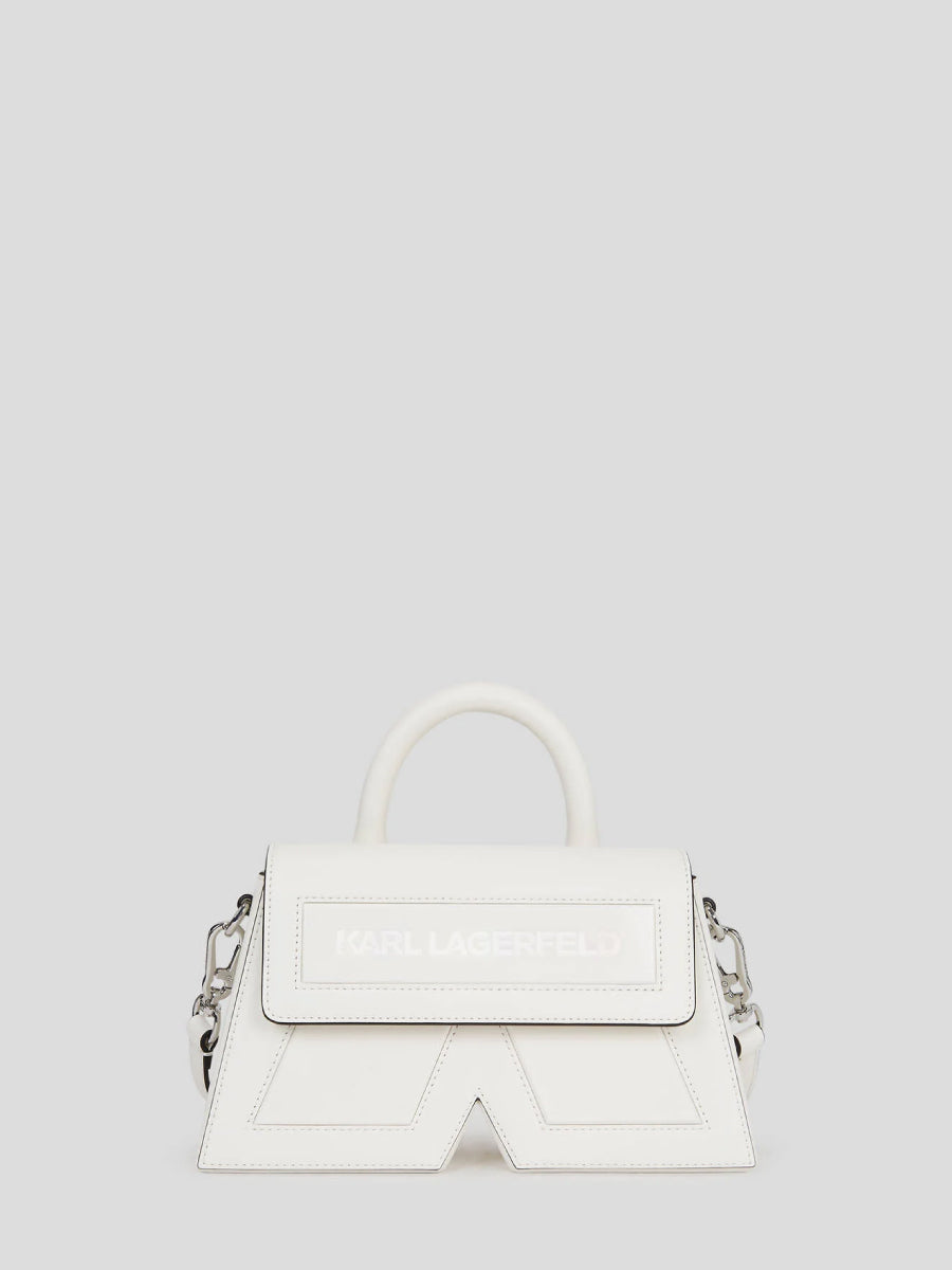 IKON K SMALL LEATHER CROSSBODY BAG