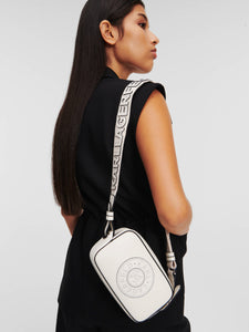 K/CIRCLE PERFORATED CROSSBODY BAG