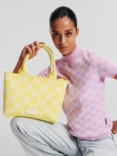 Load image into Gallery viewer, K/MONOGRAM KNIT MEDIUM TOTE BAG