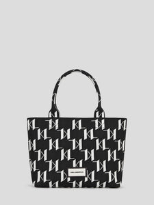 K/MONOGRAM KNIT MEDIUM TOTE BAG