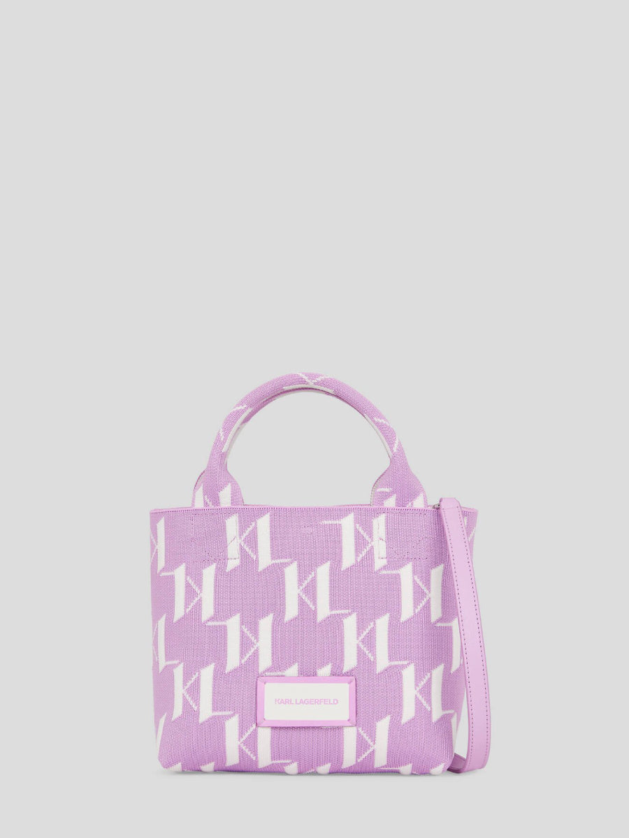 K/MONOGRAM KNIT SMALL TOTE BAG