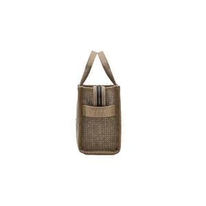 THE CRYSTAL CANVAS CROSSBODY TOTE BAG