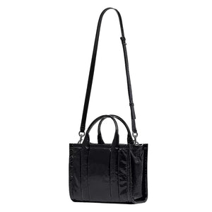 THE SHINY CRINKLE LEATHER SMALL TOTE