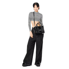 Load image into Gallery viewer, THE SHINY CRINKLE LEATHER SMALL TOTE