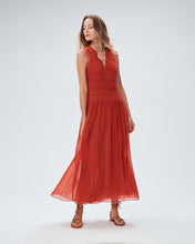 Load image into Gallery viewer, DVF	SAUL DRESS	ORANGE RUST