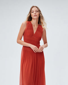 DVF	SAUL DRESS	ORANGE RUST