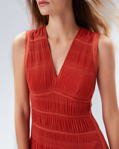 DVF	SAUL DRESS	ORANGE RUST