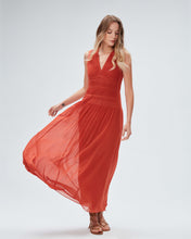 Load image into Gallery viewer, DVF	SAUL DRESS	ORANGE RUST