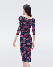 Load image into Gallery viewer, DVF	BETTINA DRESS PANSY WINE SM ROSEWOOD