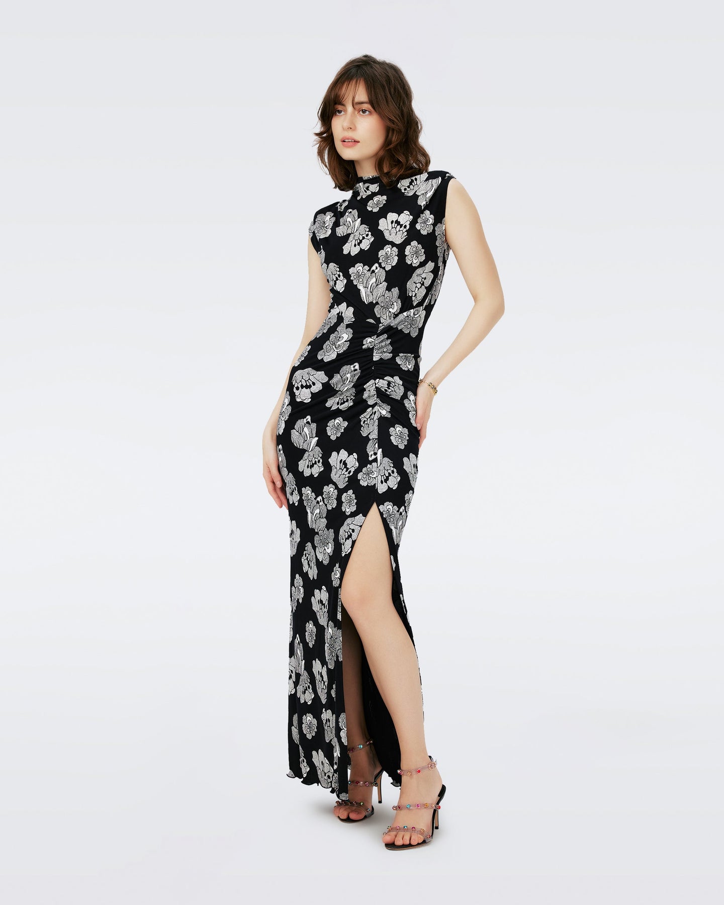 SHESKA DRESS IN DOTTED BUDS