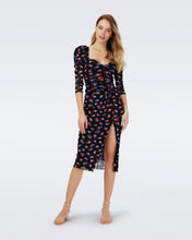 Load image into Gallery viewer, BETTINA MESH DRESS IN FORTUNE ROSE DOT