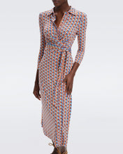 Load image into Gallery viewer, DVF	SANA TWO DRESS  FLEURGEO CORAL REEF